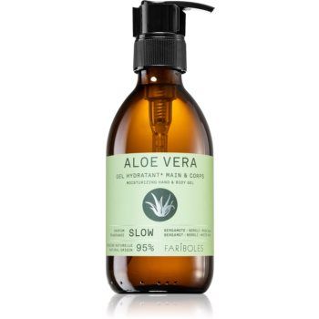 FARIBOLES Green Aloe Vera Slow gel hidratant pentru maini si corp ieftin