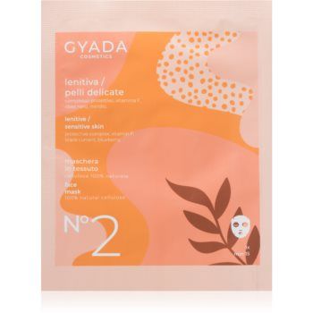 Gyada Cosmetics Soothing mască textilă calmantă pentru piele sensibilă