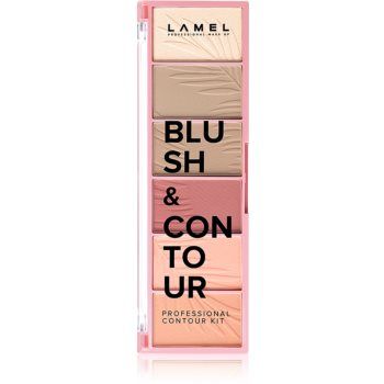 LAMEL Blush & Contour paletă pentru contur blush