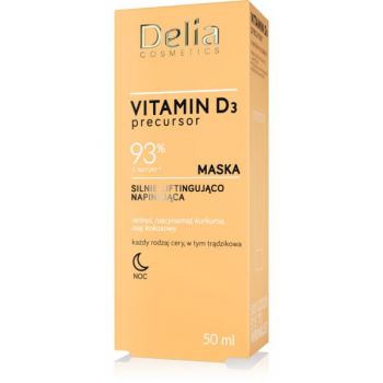 Masca de Noapte cu Efect de Lifting pentru Fata cu Vitamina C, Delia Cosmetics, 50 ml la reducere