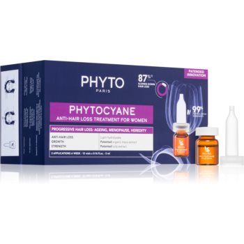 Phyto Phytocyane Anti-Hair Loss Treatment For Women Tratament împotriva căderii părului pentru femei la reducere