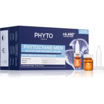 Phyto Phytocyane Men Treatment tratament pentru stimularea creșterii părului și anti-cădere ieftin