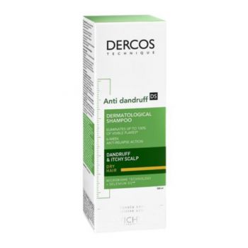 Sampon anti-matreata pentru par uscat Dercos, Vichy, 200 ml