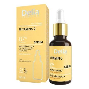 Ser Iluminator cu Vitamina C pentru Fata si Decolteu, Delia Cosmetics, 30 ml ieftin