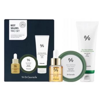 Set Cadou bestseller, Best Sellers Set Dr. Ceuracle, Cleansing Foam (150ml)+ Royal Vita Propolis 33 Ampoule (15ml) + Jeju Matcha Clay Pack (115g) de firma original