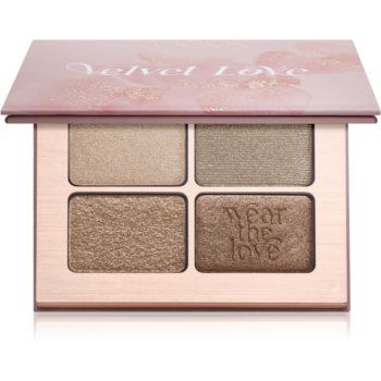 ZOEVA Velvet Love Eyeshadow Quad paletă cu farduri de ochi