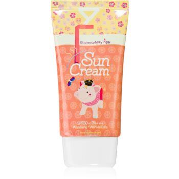 Elizavecca Milky Piggy Sun Cream protecție solară pentru față iluminatoare SPF 50+ ieftina
