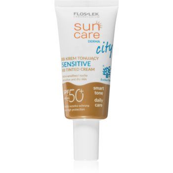 FlosLek Laboratorium Sun Care Derma City BB crema BB cu protectie ridicata si filtru UV pentru piele sensibilă
