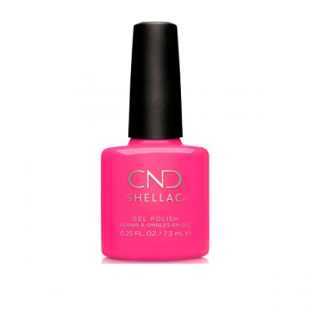 Lac unghii semipermanent CND Shellac Hot Pop Pink 7.3ml ieftin