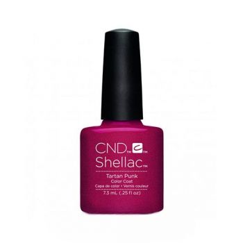 Lac de Unghii Semipermanent CND Shellac Tartan Punk 7.3 ml ieftin