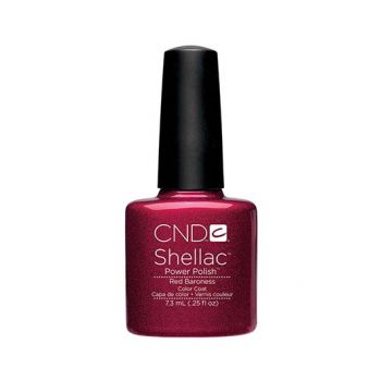 Lac unghii semipermanent CND Shellac Red Baroness 7.3ml la reducere