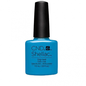 Lac unghii semipermanent CND Shellac Digi Teal 7.3ml