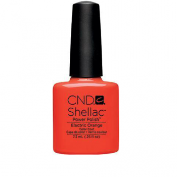 Lac unghii semipermanent CND Shellac Electric Orange 7.3ml la reducere