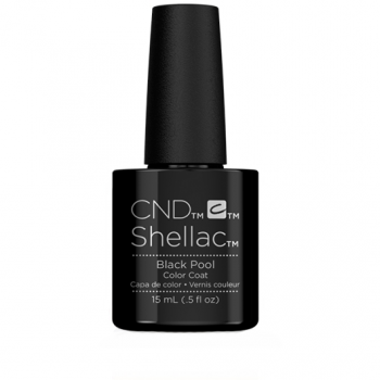 Lac unghii semipermanent CND Shellac Jumbo Black Pool 15ml la reducere