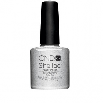 Lac unghii semipermanent CND Shellac Silver Chrome 7.3ml de firma original