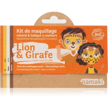 Namaki Color Face Painting Kit Lion & Giraffe set pentru copii