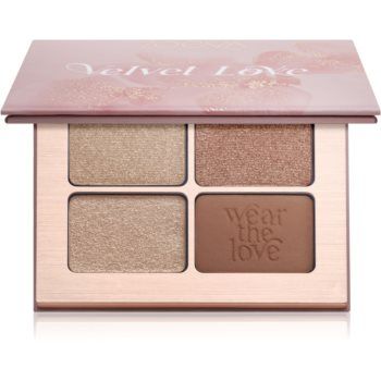 ZOEVA Velvet Love Eyeshadow Quad paletă cu farduri de ochi