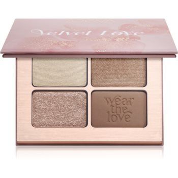 ZOEVA Velvet Love Eyeshadow Quad paletă cu farduri de ochi