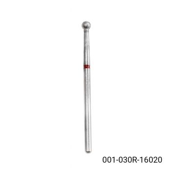 Bit (Cap) Freza Unghii pentru Cuticula, Sfera, Brau Rosu 001-030R