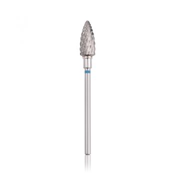 Bit (Cap) Freza Unghii Tungsten Carbide Head Con, Albastru, L -14.0 mm, d - 6.0 mm