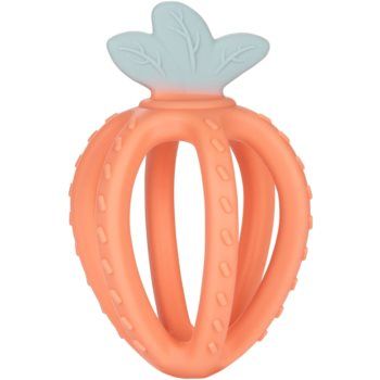 canpol babies Silicone Sensory Teether Strawberry Orange jucărie pentru dentiție