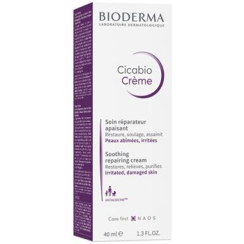 Crema hidratanta pentru iritatii si leziuni Cicabio Creme, Bioderma, 40 ml