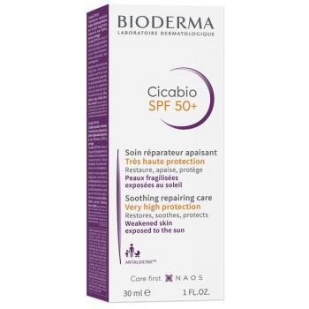 Crema pentru piele pigmentata Cicabio, SPF 50+, Bioderma, 30 ml