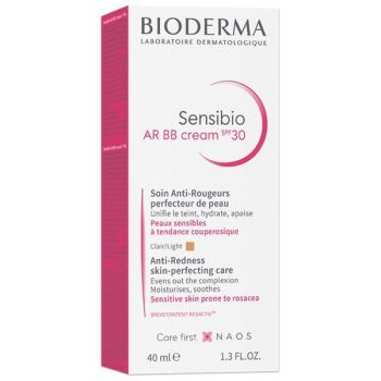 Crema Sensibio AR BB, SPF 30, Bioderma, 40 ml