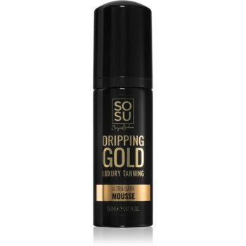 Dripping Gold Luxury Tanning Mousse Ultra Dark spuma autobronzanta pentru un bronz intens