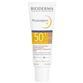 Gel-crema cu SPF50+ auriu Photoderm M, Bioderma, 40 ml ieftina