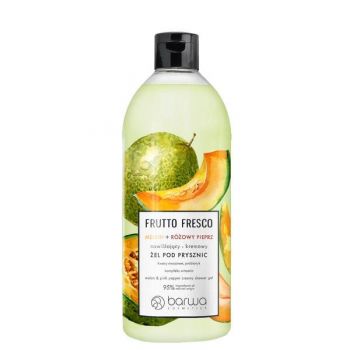 Gel de dus hidratant Frutto Fresco, cu pepene galben si piper roz, Barwa Cosmetics, 480 ml ieftin