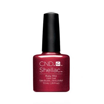 Lac unghii semipermanent UV CND Shellac Ruby Ritz 7.3ml