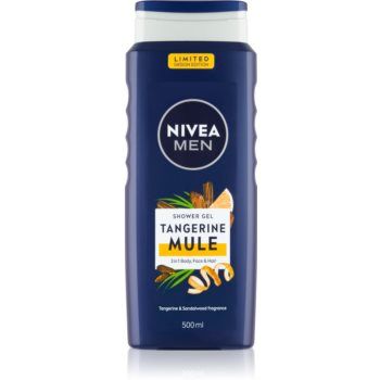 Nivea Men Tangerine Mule gel de dus pentru față, corp și păr