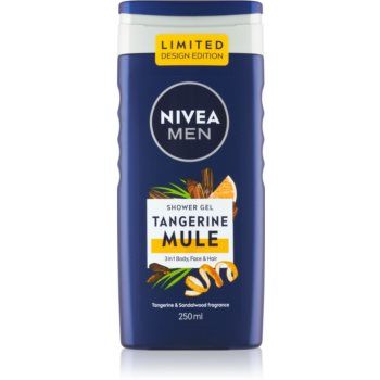 Nivea Men Tangerine Mule gel de dus pentru față, corp și păr