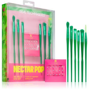 Real Techniques Nectar Pop set perii machiaj (pentru ochi și sprâncene)