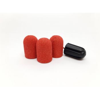 Suport + 3 Smirghel 16 x 25 mm - 100 Set, red