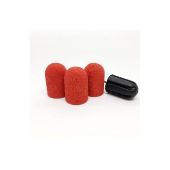 Suport + 3 Smirghel 16 x 25 mm - 120 Set, red