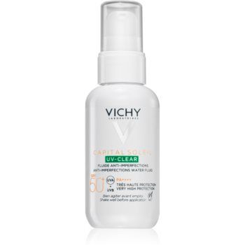 Vichy Capital Soleil UV- Clear ingrijire anti-rid pentru tenul gras, predispus la acnee