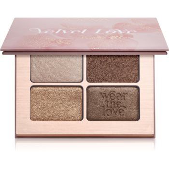 ZOEVA Velvet Love Eyeshadow Quad paletă cu farduri de ochi