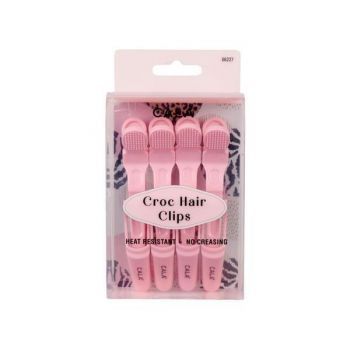 Clame Profesionale pentru Sectionarea Parului Cala Croc Hair Clip - Soft Pink Clame Profesionale pentru Sectionarea Parului Cala Croc Hair Clip - Soft Pink