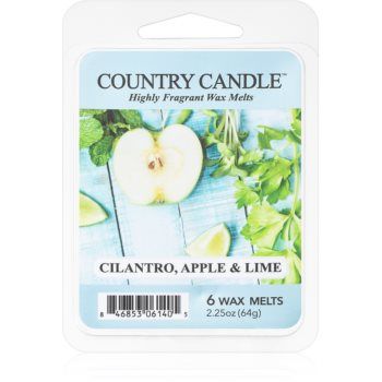 Country Candle Cilantro, Apple & Lime ceară pentru aromatizator