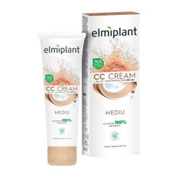 Crema de Fata Elmiplant CC Cream All in 1 Skin Perfection SPF 20, Mediu, 50 ml la reducere