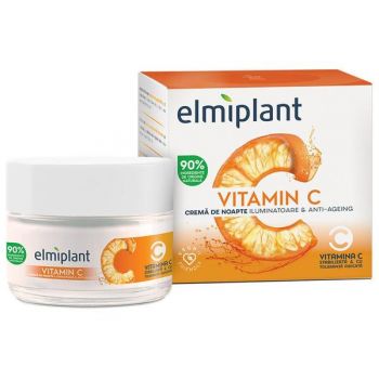 Crema de Noapte Iluminatoare & Anti-Ageing - Elmiplant Vitamin C, 50 ml ieftina