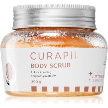 Curapil Body scrub exfoliant de corp cu zahăr cu ulei de argan