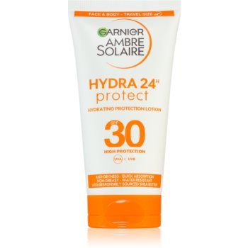 Garnier Ambre Solaire Hydra Protect crema de protectie pentru fata si corp pachet pentru calatorie