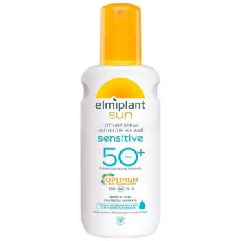 Lotiune Spray Protectie Solara cu Ulei de Canepa - Elmiplant Sun Sensitive FPS 50+, 200 ml la reducere