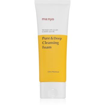 ma:nyo Pure Cleansing Foam spuma demachianta cu o textura cremoasa pentru curatare profunda