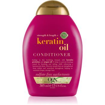 OGX Keratin Oil balsam pentru indreptare cu keratina si ulei de argan