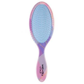 Perie pentru Parul Umed & Uscat Cala Wet-n-Dry Hair Brush - Geometric Pastel