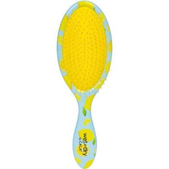 Perie pentru Parul Umed & Uscat Cala Wet-n-Dry Hair Brush - Lemon